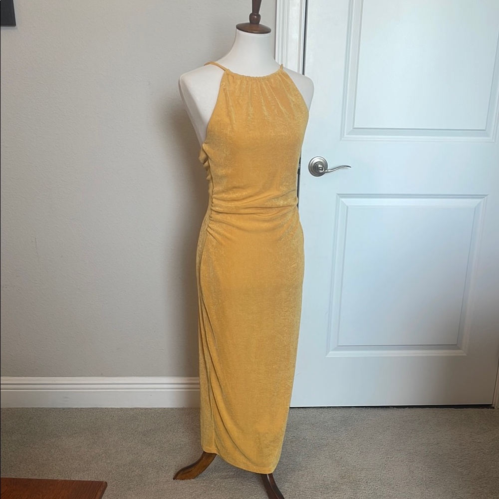 Yellow Halter Dress